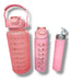 Set of 3 Motivational Sports Water Bottles with Time Tracker 35