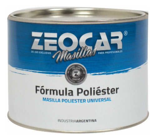 Zeocar Masilla Poliester Plastica 2K Relleno Autos Chap 300g 0