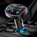 Bluetooth FM Transmitter Car USB Charger Multicolor Q7 2