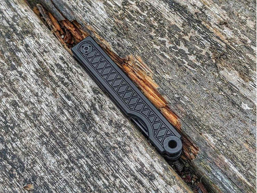 StatGear Pocket Samurai Folding Tanto Micro Knife - Edicion Slipjoint | Minicuchillo EDC Pequeno NEGRO 6