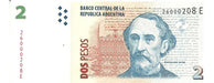 Billete 2 Pesos Convertibles Serie  E  Botero -3217 0