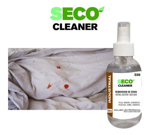 SECO CLEANER Rust Remover Dry Cleaner 100ml For Dry Cleaning Clothes Sheets Fabrics 0