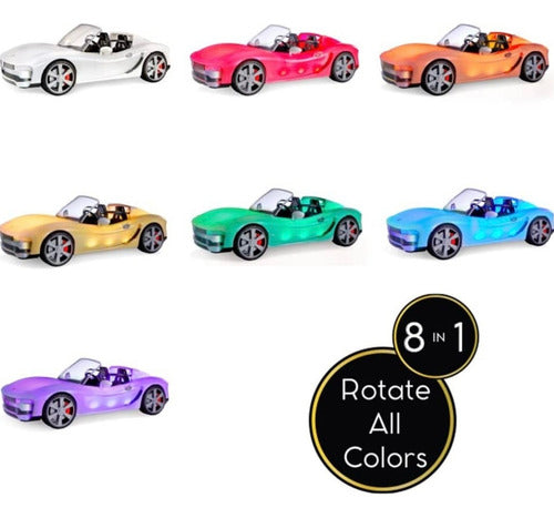 Carro Rainbow High Color Change-conversível 8 Em 1 Light-up. 1