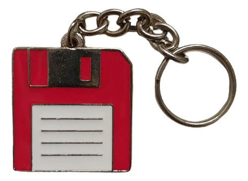 Keychain Floppy Disk Bar Red by Honey Bastards 0