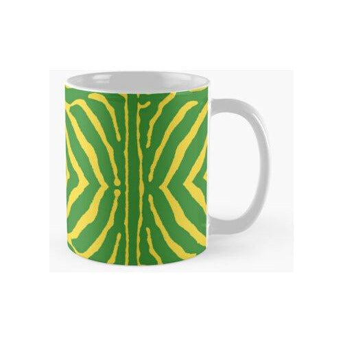 Taza Zebra Wild Animal Print 757 Yellow And Green Calidad Pr 0