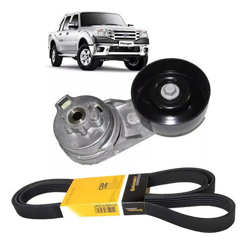 Kit Tensor + Correa Poly V Ford Ranger 3.0 Mwm Internacional 0