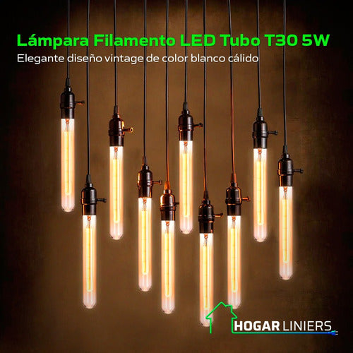 LED Tube Lamp 5W E27 Long Test Tube T30 5