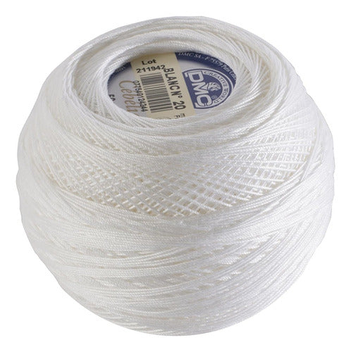 DMC Cotton Crochet Thread White, Size 30, 560 Meters 0