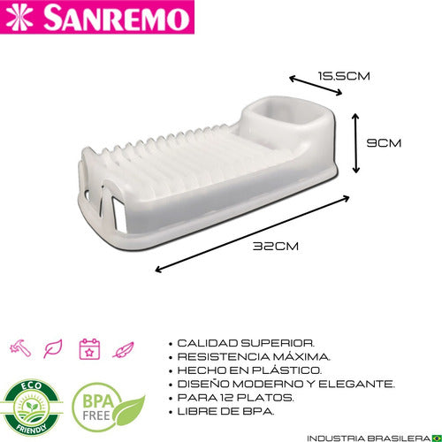 San Remo Dish Drainer Plastic Pettish Online Cg 1