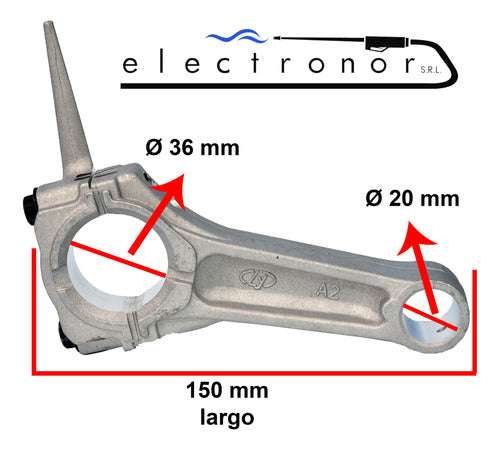 Biela Motor Bomba Grupo Electrogeno 13/15hp Lusqtoff Lm390 1