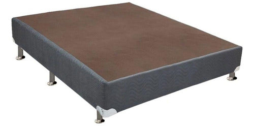 Cama Box Base Casal Suede Cinza (138x20)ortobom 0