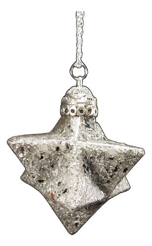 Orgon Merkaba Tetrahedral Star Pendant with Tourmaline and White Quartz - Protection 0
