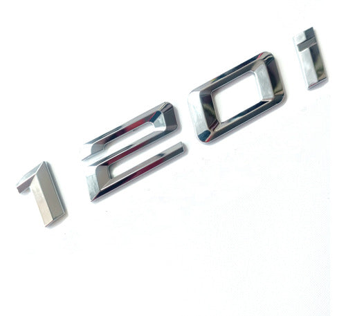 Emblema Insignia Bmw 120i Cromada 0