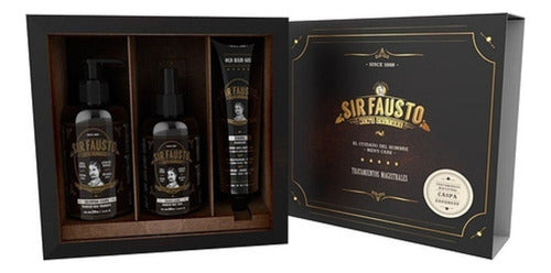 Sir Fausto Anti-Dandruff Hair Kit - Shampoo, Tonic, and Gel 1