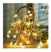 Christmas Garland with LED Star Lights in Warm White for Events 4