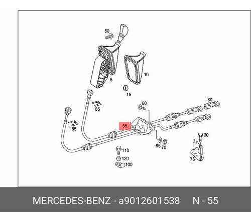 Bapmic Cable Selectora Mercedes Benz Sprinter 2.7 Cdi 2003 A 2006 1