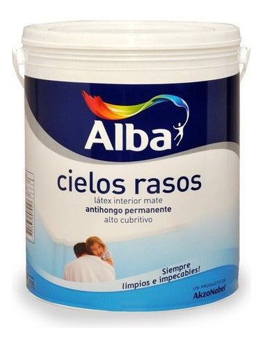 Alba White Anti-Mold Latex Ceiling Paint 4L - Prestigio 0