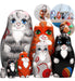 Conjunto De 7 Muñecas Matryoshka Gatos Para Decoración 0