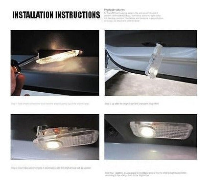 2pcs Fantasma Puerta Láser Cortesía De Luz Led Para Mercedes 6