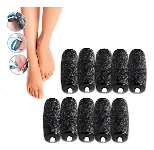 Shop Exfoliator for Feet USB Wireless + 10 Replacement Heads 1