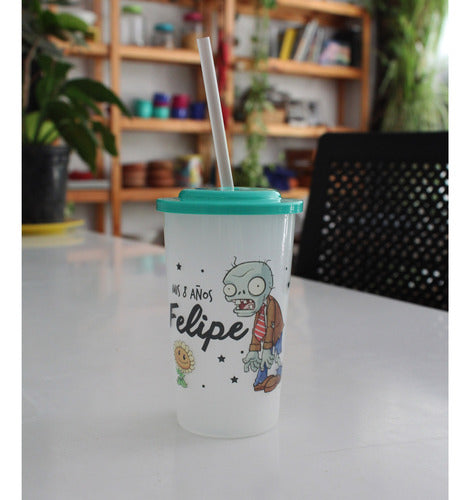 10 Personalized Transparent Souvenir Cups with Name 45