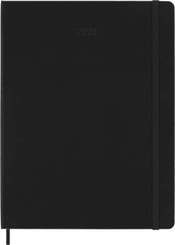 Moleskine 2024 Weekly Planner 12M Black Hardcover - XL 1