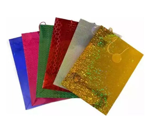 Manilu Metallic Gift Bags T:34x26x8 Cm X12und. Bol3184 1