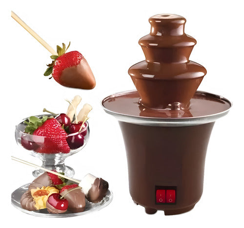 Mini Fuente Chocolate  Acero Inoxidable 220v 3 Niveles 0