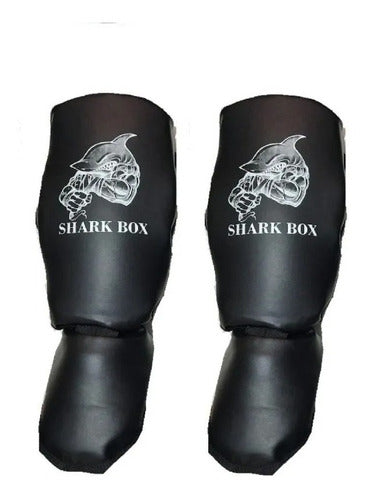 Shark Box Professional Kick Tibiales/Canilleras Con Empeine 0