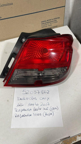 Chevrolet Rear Light Right Onix 13/16 Original Fume Installed 1