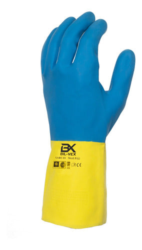 Latex/Neoprene Glove Yellow/Blue 2747 Bil-vex 0