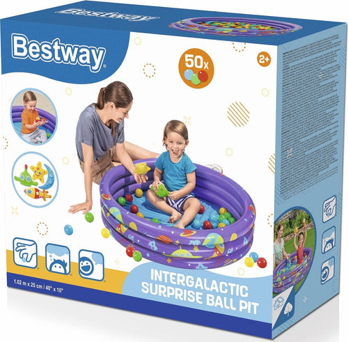 Piscina Infantil Pelotero Inflable 102cm Bestway +50 Pelotas 5