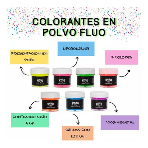 Radha Colorante Liposoluble Polvo Fluo X7 U 1