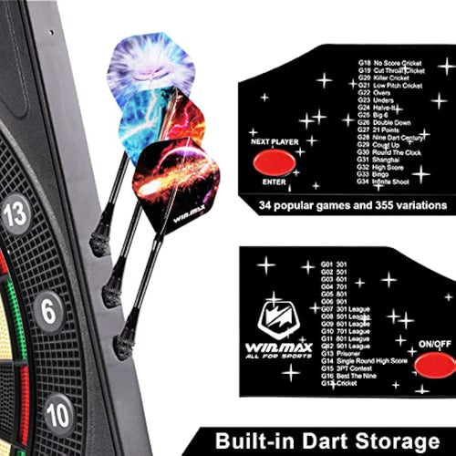 Win.max Electronic Dart Board, Led Display 3