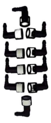 Conector Acople Rapido Clip Combustib Nafta 5/16 Kit Por 10 0