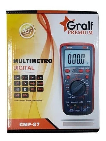 Gralf Premium GMF-87 Digital Multimeter Tester NCV AC/DC 3