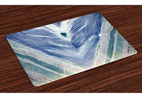 Estante De Marmol Lavable Place Mats Juego De 4 Onyx Stone 0