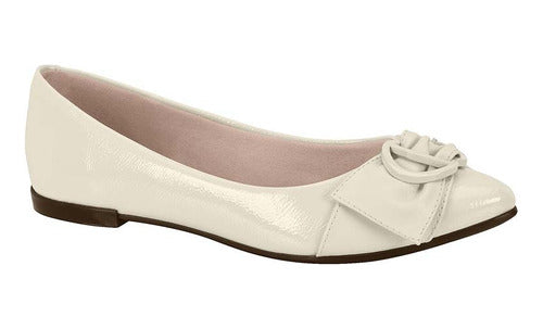 Moleca Women's Ballerina Flat with Buckle Detail 1