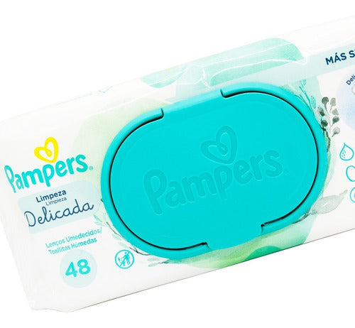 Pampers Kit X12 Toallitas Húmedas Limpieza Delicada Bebés 3