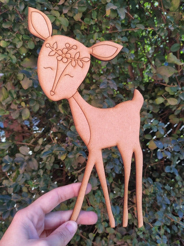 15 Bambi 15cm  Fibrofacil Mdf Cumpleaños Sovuenirs 1