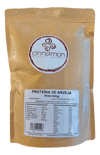 Cinnamon Pea Protein 85% Non-GMO - 500g 1