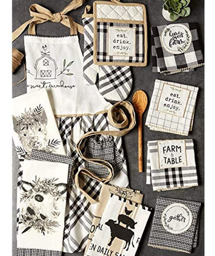 Dii Home Sweet Farmhouse Coleccion De Textiles De Cocina El 3