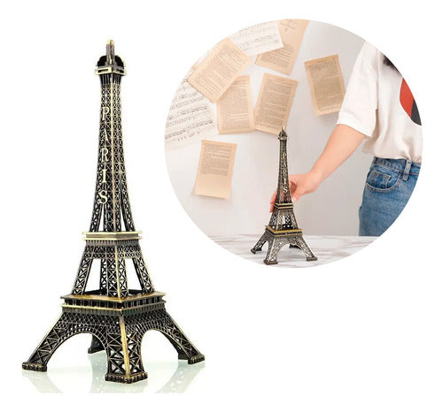 Torre Eiffel 32 Cm Adorno Metal Souvenir Francia Replica 6