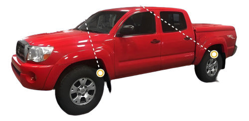 Barro Las Aletas Guardabarros Para Toyota Tacoma 2005-2015 B 0