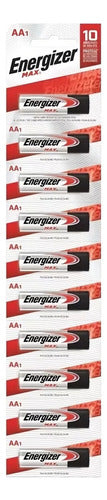 Energizer 10 X AA E91 Max Alkaline Batteries 1.5V 0