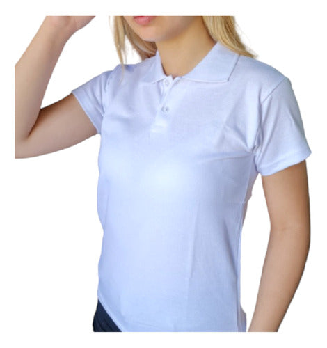 Mikra Premium White Plain Youth School Pique Polo Shirt 0