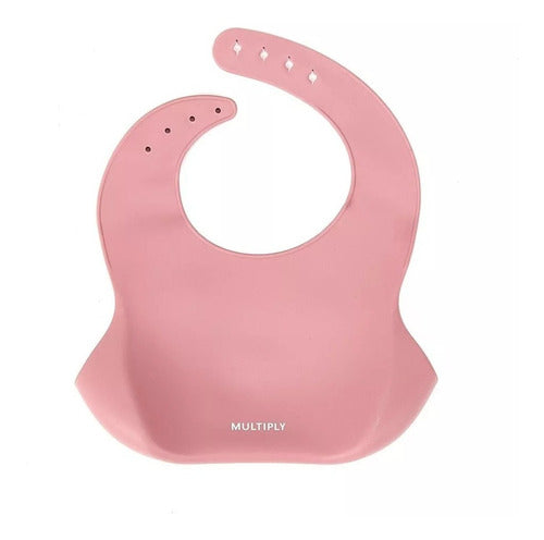 Waterproof Silicone Baby Bib with Pocket - Multiply 3