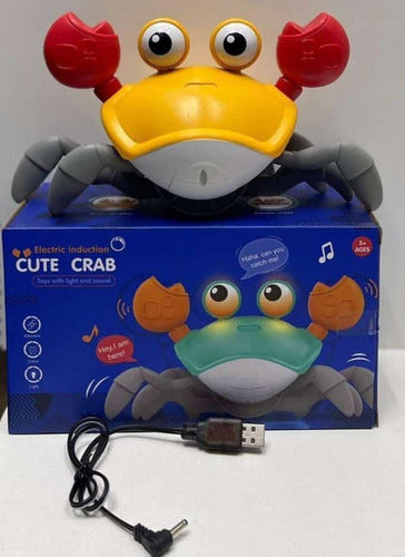 Cute Crab USB Charging Crawling Toy with Lights and Music 5