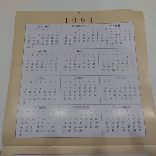 The Chili Pepper 1995 Monthly Calendar 30x30 Hanging 4