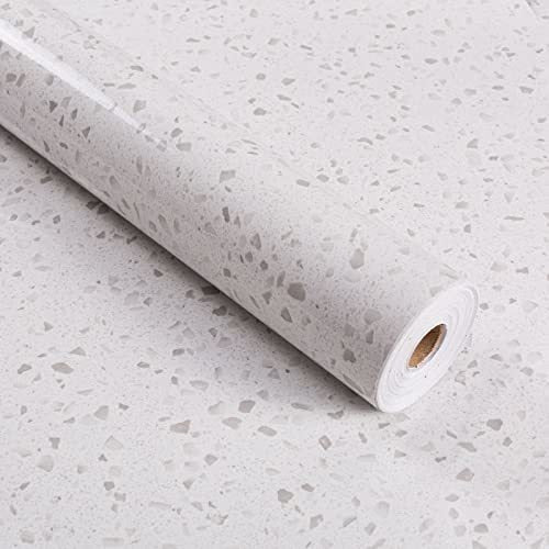 Weiseni Light Gray Marble Contact Paper - Self-Adhesive Roll 7